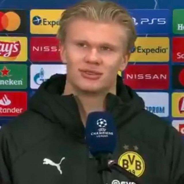 Haaland daje intervju