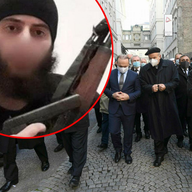 Predstavnici vjerskih zajednica odaju počast žrtvama terorističkog napada u Beču. U krugu napadač Kujtim Fejzulai