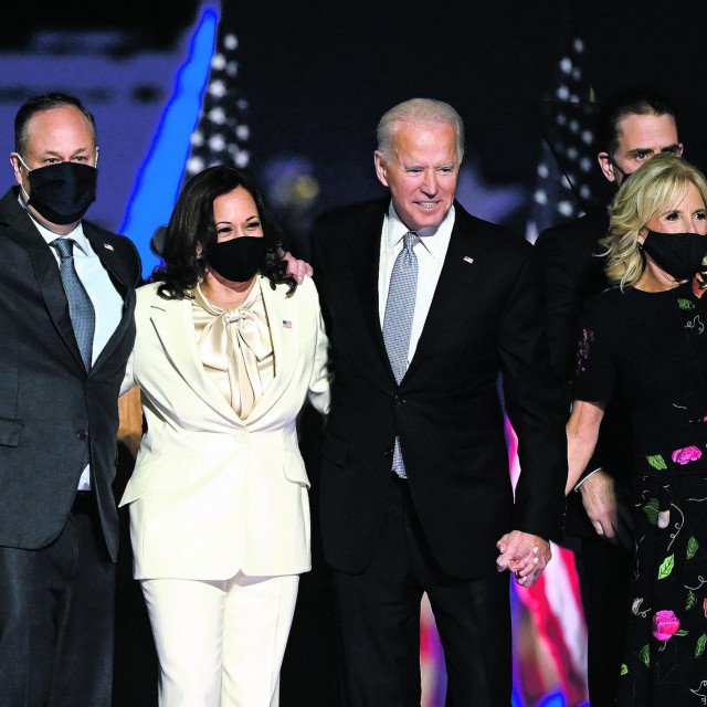 Joe i Jill Biden s Kamalom Harris i Dougom Emhoffom
 