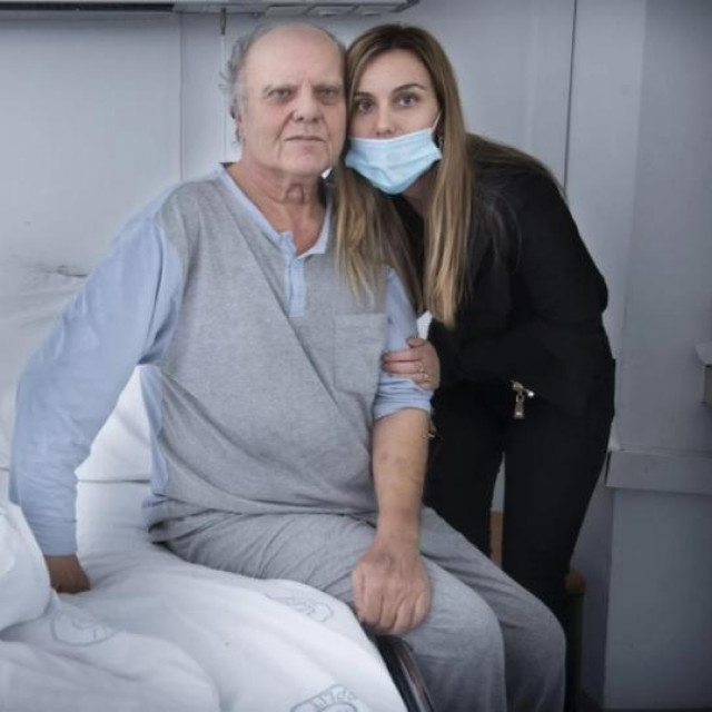 Slavko Alebić s kćeri Hani