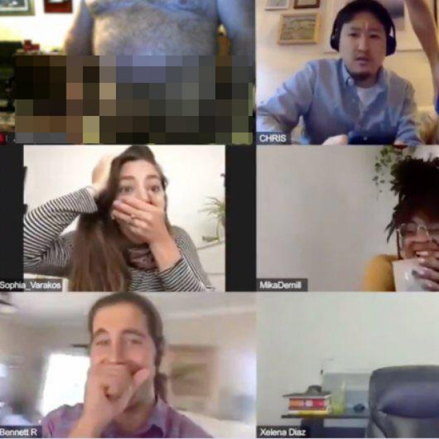 Jeffrey Toobin (u gornjem lijevom kutu)