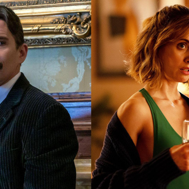 Ethan Hawke u filmu ”Tesla”; Alison Brie u filmu ”Kuća straha”