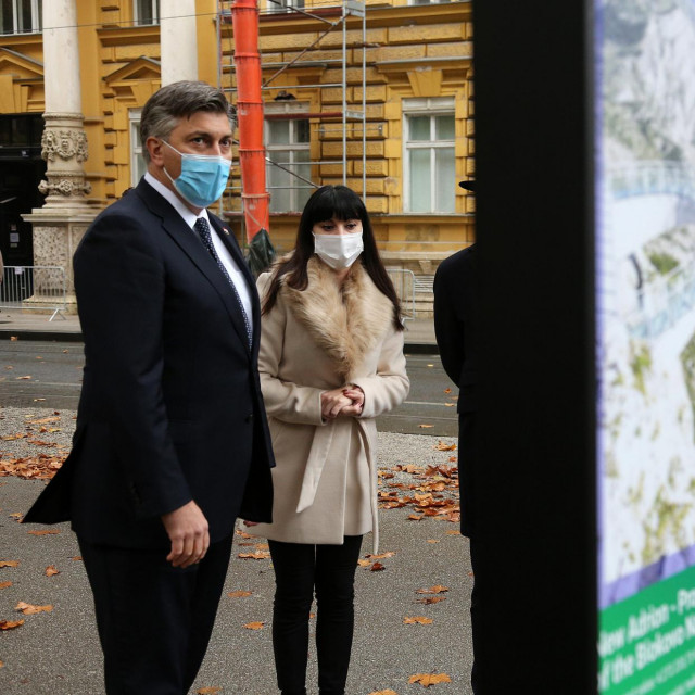 Andrej Plenković i Nataša Tramišak