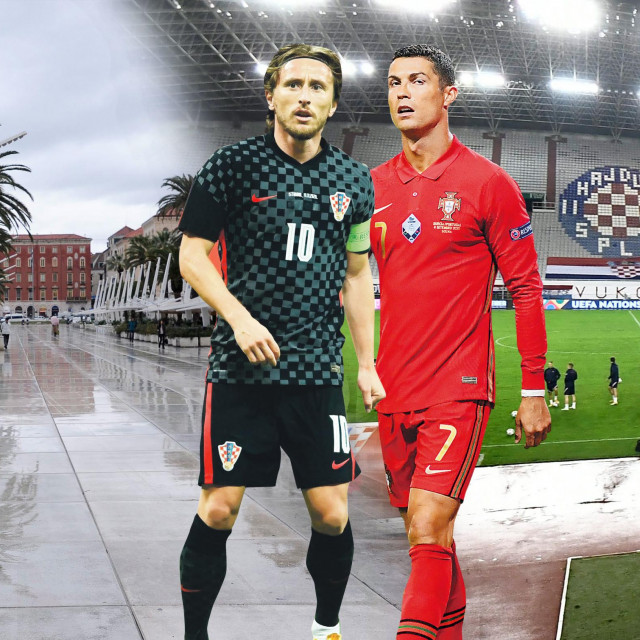 Ronaldo i Modrić ilustracija