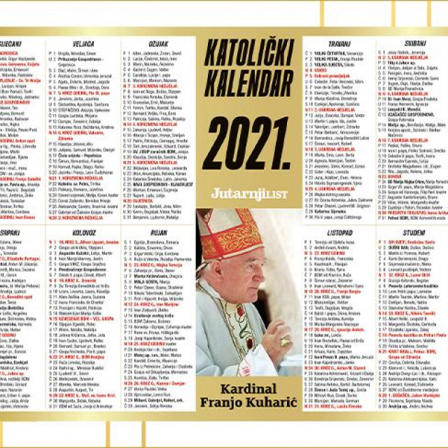 veliki katolički kalendar 2021.