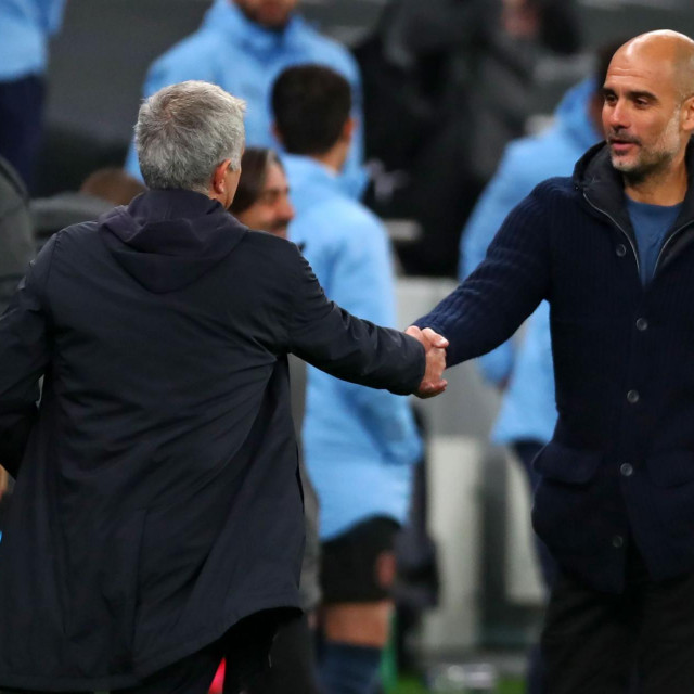 Guardiola i Mourinho nakon subotnje utakmice