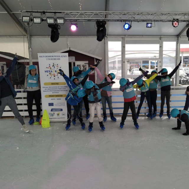 Na treninzima djece migranata bilo je puno smijeha i zabave