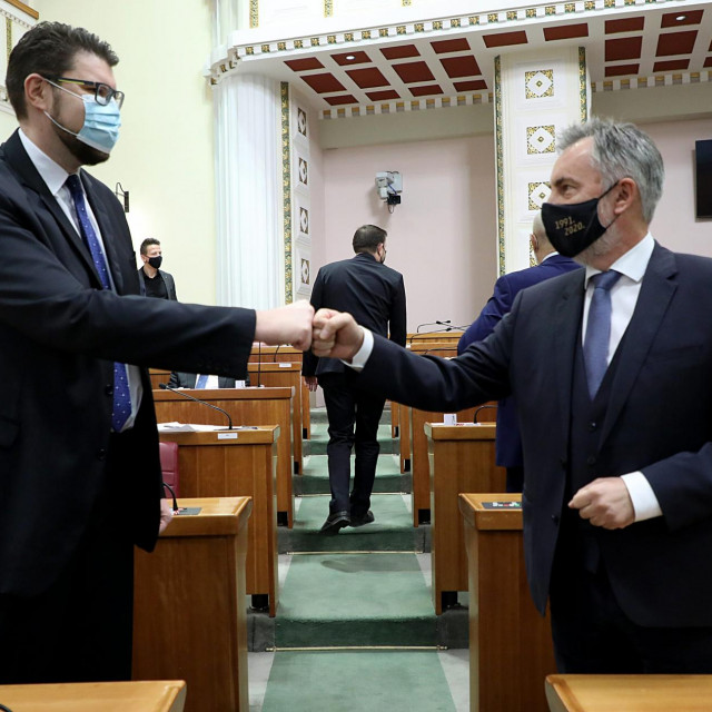 Peđa Grbin i Miroslav Škoro