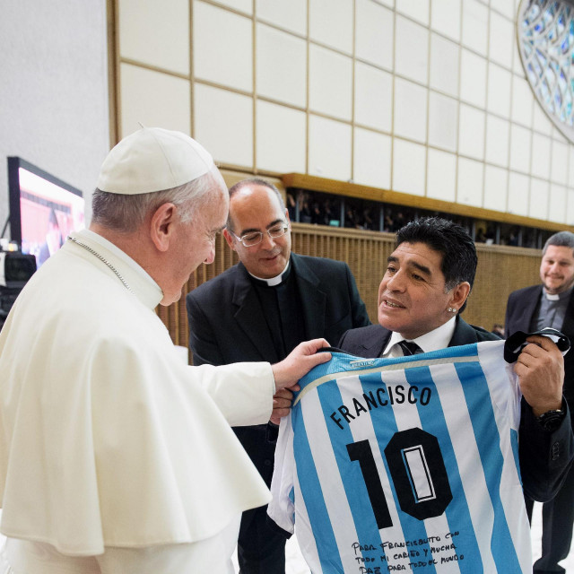 Papa Franjo s Diegom Maradonom
