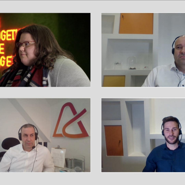 Vedrana Pribičević (ZŠEM), Tomislav Makar (A1), Hrvoje Balen (Algebra), Nikola Biondić (TalentLyft) 