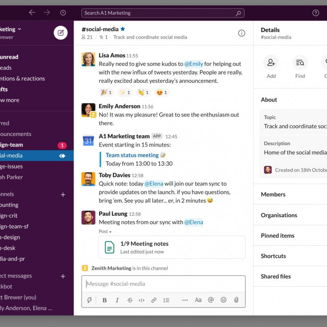 Aplikacija Slack
