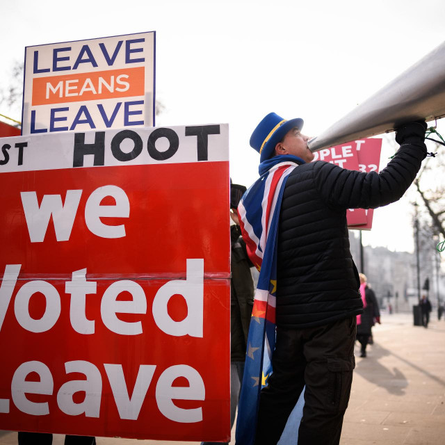 Prosvjednici za Brexit u Ujedinjenoj Kraljevini