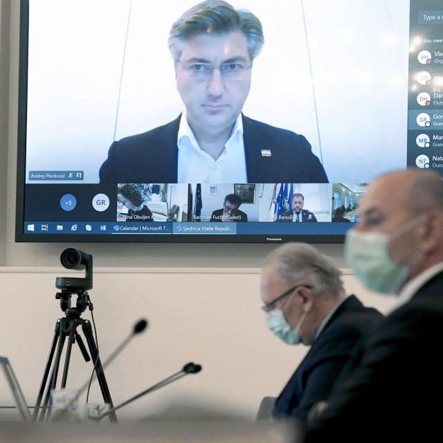 Sjednica Vlade RH u Banskim dvorima, Andrej Plenković