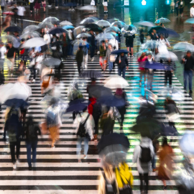 Ulica u Tokiju, ilustracija