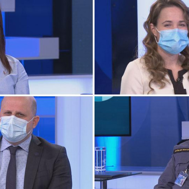 Sabina Glasovac (gore lijevo), Marija Selak Raspudić (gore desno), Ivan Ćelić (dolje lijevo), Davor Posilović (dolje desno)