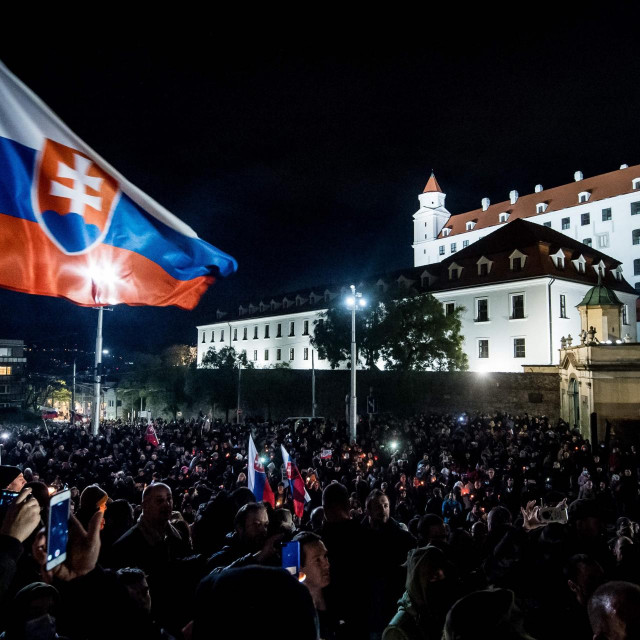 Prosvjed u Bratislavi