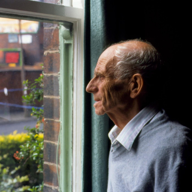 Ilustracija, stara osoba