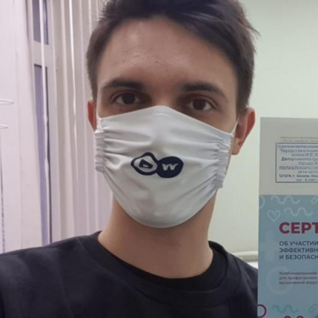 Sergej Satanovski nakon cijepljenja