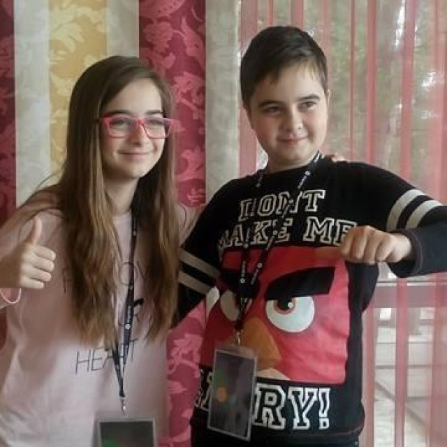 Dorijan i Dora kad su oboje bili državni prvaci iz programiranja