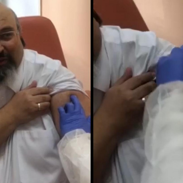 Dr. Sergej Boljević prima cjepivo Sputnik V