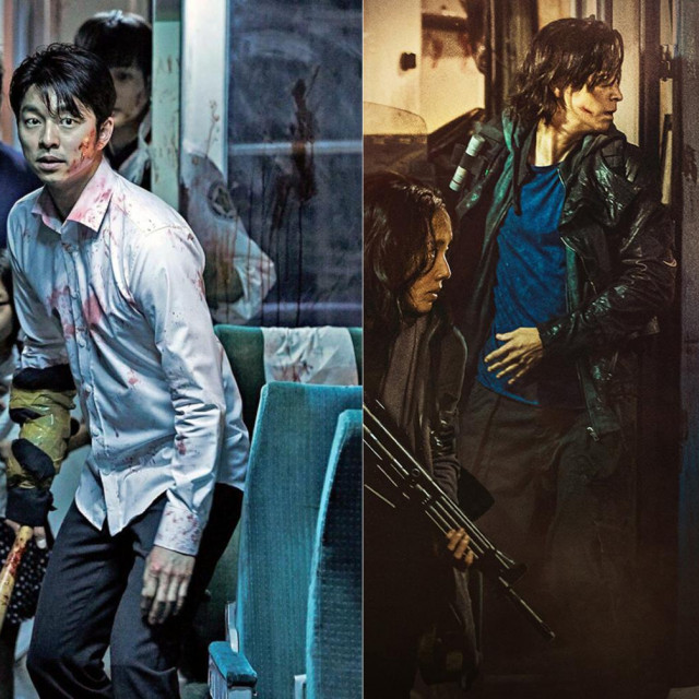 Vlak za Busan (lijevo); Vlak za Busan: Zona zombija (desno)