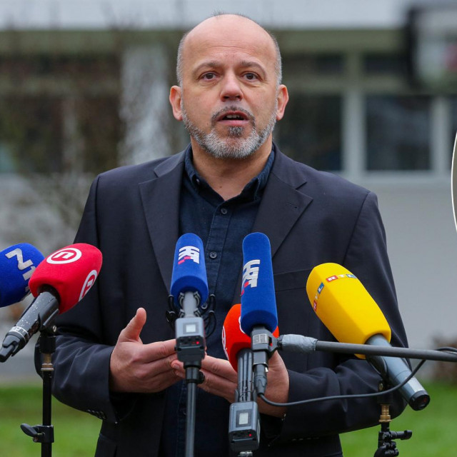 Siniša Tomić, ravnatelj HALMED-a; u krugu: Pfizerovo cjepivo