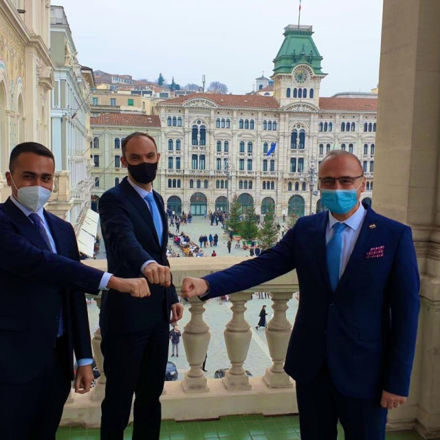 Luigi di Maio, Anže Logar i Gordan Grlić Radman
