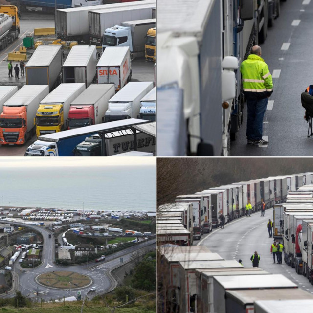 Kamioni na jugu Engleske