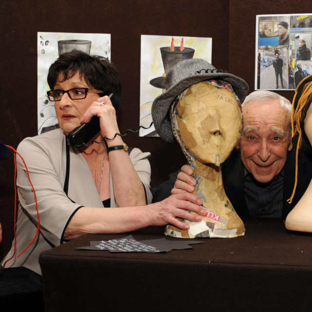 Glumci Lela Margitić i Pero Kvrgić snimljeni 2015.