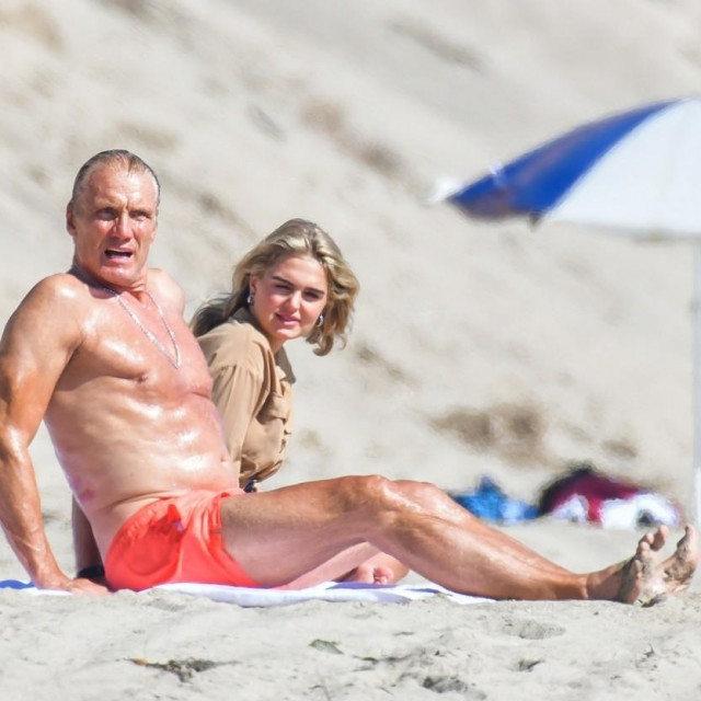 Emma Krokdal i Dolph Lundgren