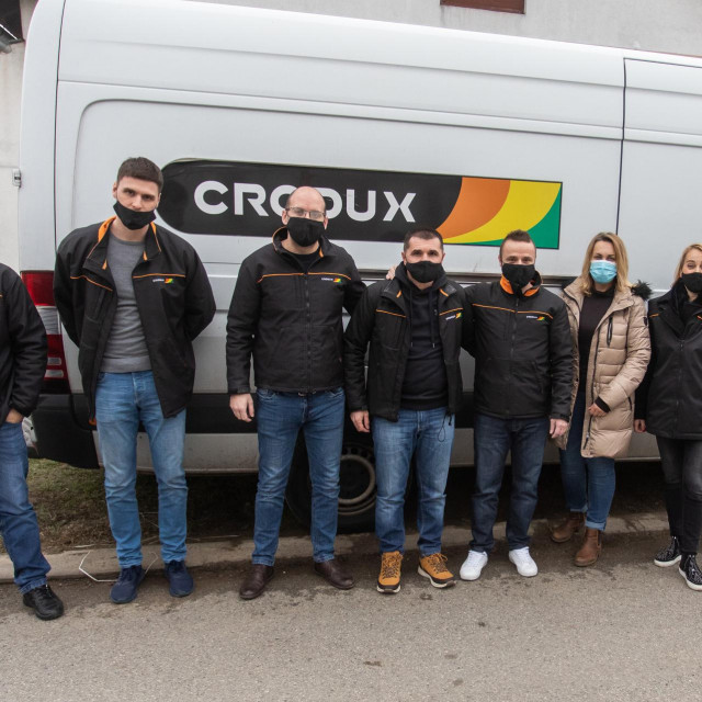 22.12.2020., Vukovar - Donacija Croduxa Socijalnoj samoposluzi Duga Photo: Davor Javorovic/PIXSELL