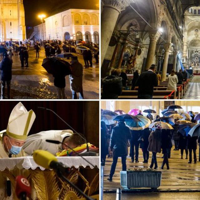 polnoćke u Zagrebu, Šibeniku i Splitu