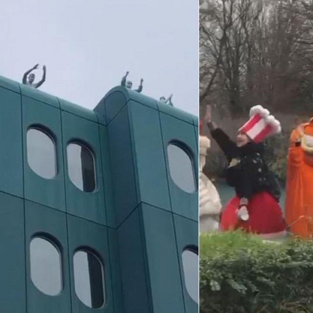 Prizori ispred KB-a Dubrava