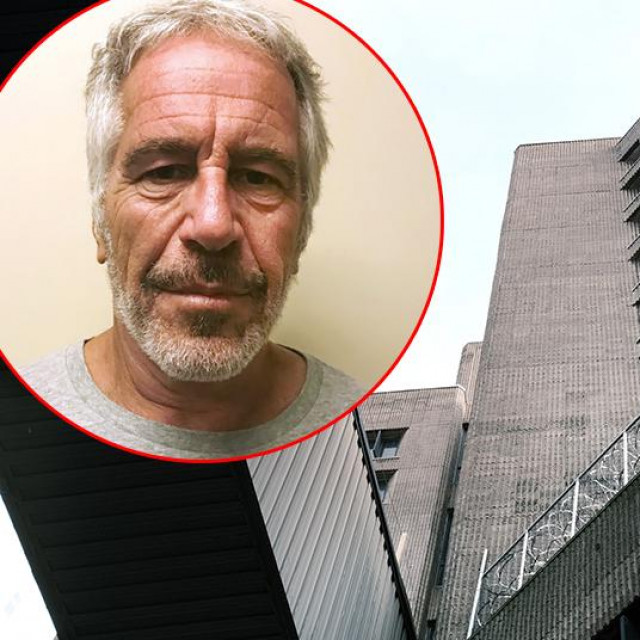 Zatvor Metropolitan Correctional Center; u krugu: Jeffrey Epstein