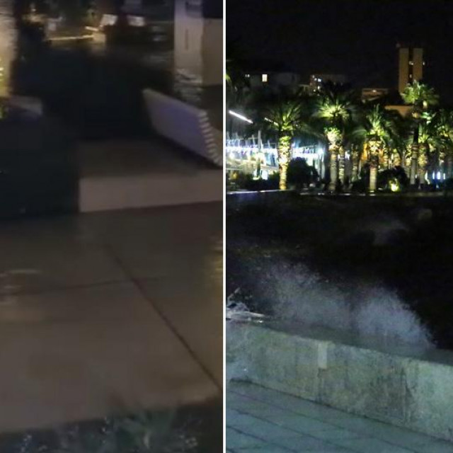 Poplavljena riva u Splitu