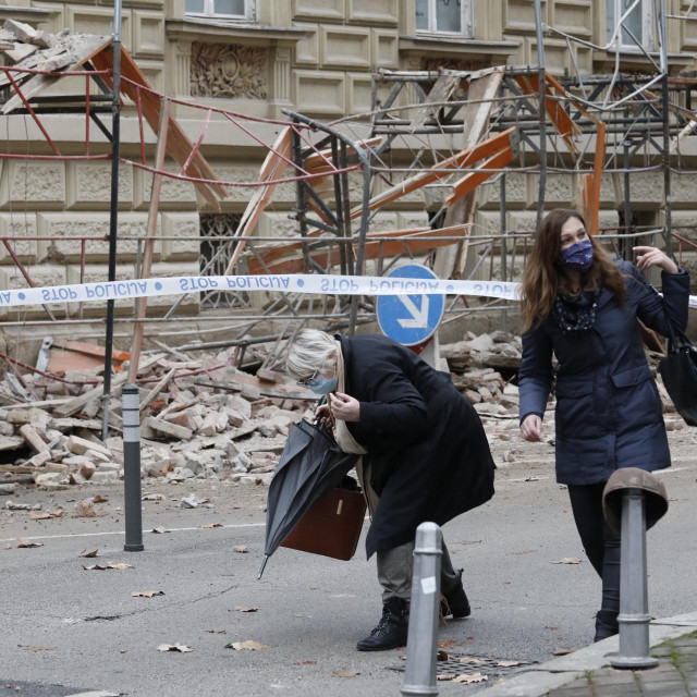 Prizor iz Petrinjske ulice u Zagrebu