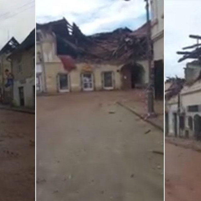 Petrinja dan nakon potresa