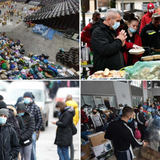Pomoć za potresom pogođena područja prikuplja se diljem zemlje, chefovi su u Petrinji kuhali za ljude koji su ostali bez domova, u Zagrebu i drugim gradovima čekalo se u redovima za darivanje krvi....