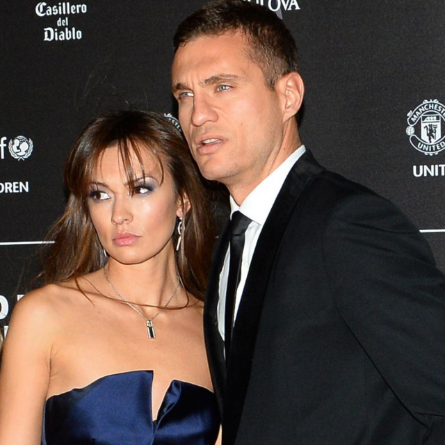Nemanja Vidić sa suprugom Anom