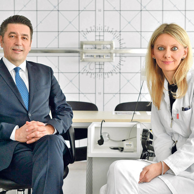 Prof. dr. Mladen Bušić, ravnatelj Kliničke bolnice Sveti Duh, i prof. Mirjana Bjeloš, direktorica Suradnog centra SZO