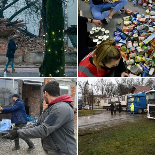 Prizori nakon potresa u Petrinji