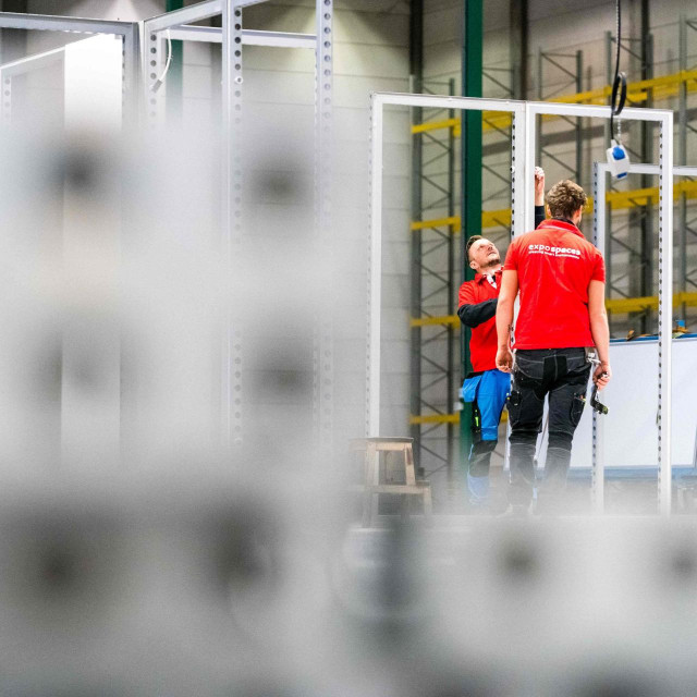 Priprema prostora za cijepljenje u Veghelu u Nizozemskoj