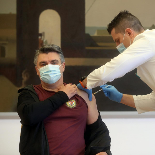 Predsjednik Republike Zoran Milanović cijepio se protiv koranavirusa