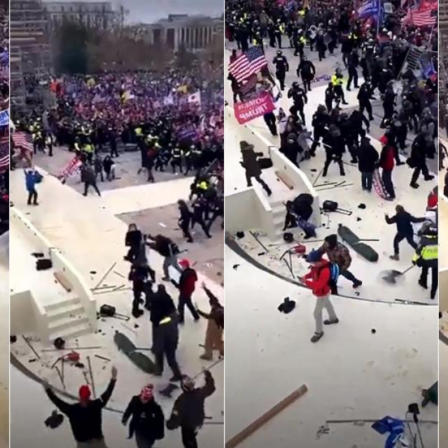 Prizori juriša Trumpovih pristalica na Kongres SAD-a