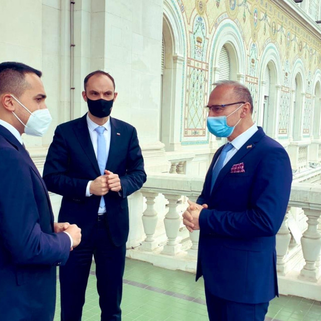 Luigi Di Maio, Anže Logar i Gordan Grlić Radman