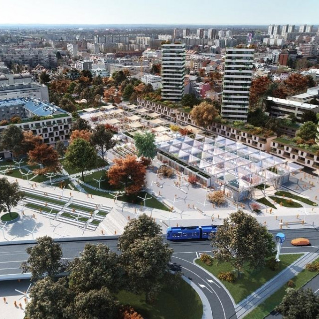 Urbanističko-arhitektonsko rješenje prostora središta Trešnjevke 