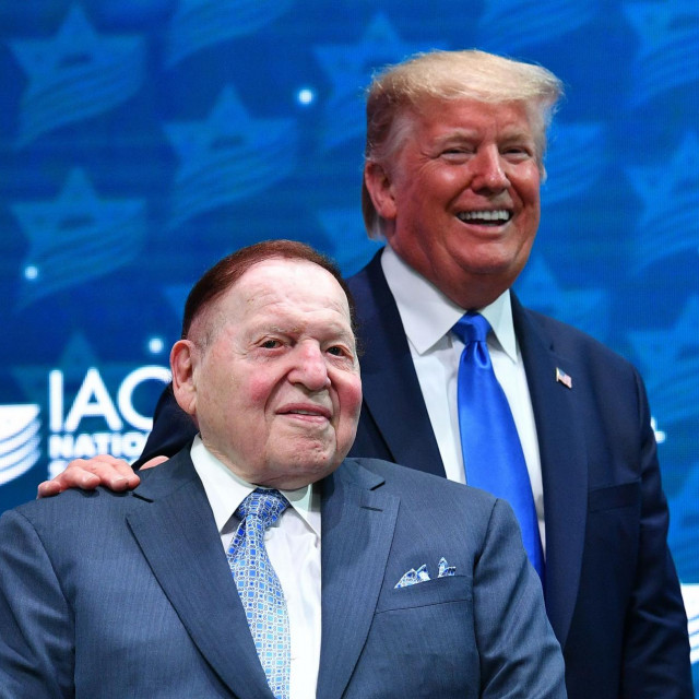 Sheldon Adelson i Donald Trump