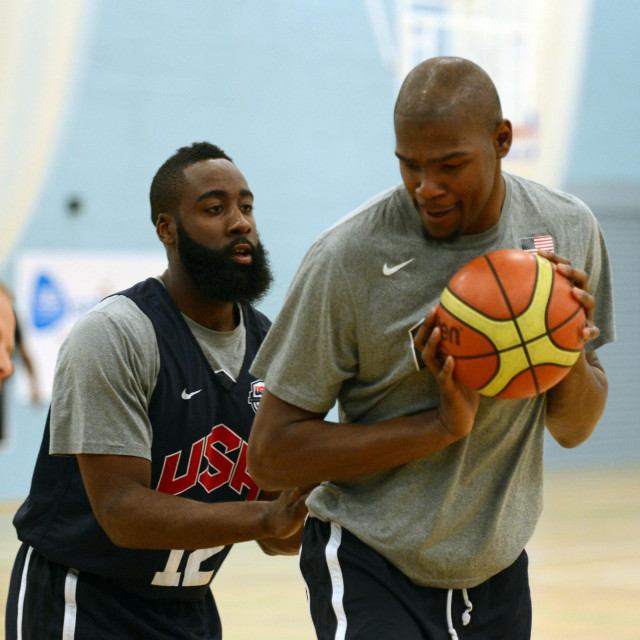 James Harden and Kevin Durant