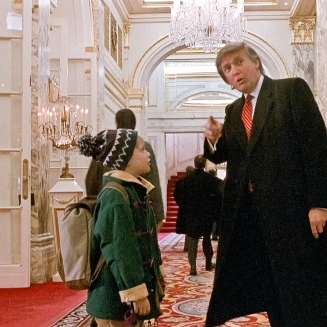 Macaulay Culkin i Donald Trump