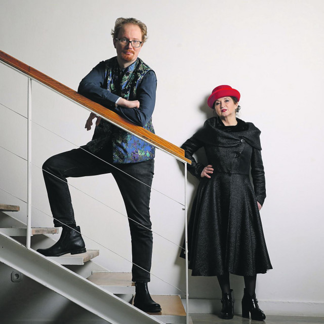 Povjesničar umjetnosti i galerist Feđa Gavrilović i novinarka Jutarnjeg lista Mirjana Dugandžija.